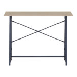 Siklo folding work desk oak- black metal 100x46x75.5cm - Image 3