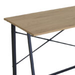 Siklo folding work desk oak- black metal 100x46x75.5cm - Image 4