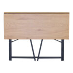 Siklo folding work desk oak- black metal 100x46x75.5cm - Image 5