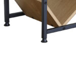 Orunta oak-black metal bookcase 40x26.5x125cm - Слика 5