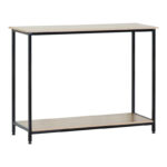 Console Shima oak- black metal 106x35x81cm