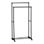 Floor hanger Ganco black metal 74.5x39x157cm