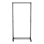 Floor hanger Wizak black metal 74.5x41,5x157cm - Image 2
