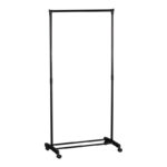 Floor hanger Wizak black metal 74.5x41,5x157cm