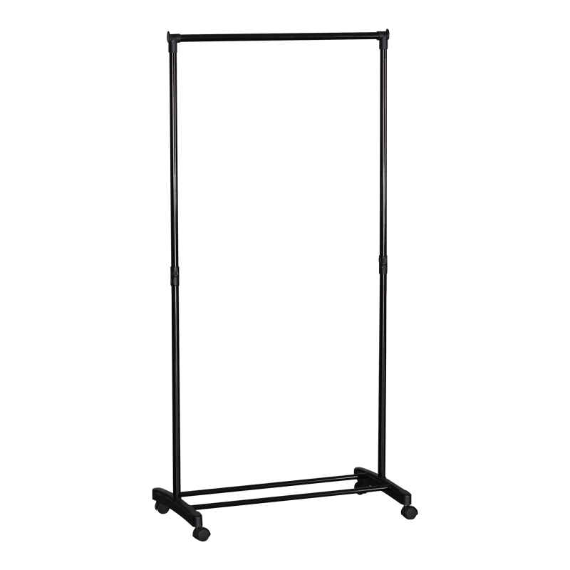 085-000039 Floor hanger Wizak black metal 74.5x41,5x157cm - Image 1