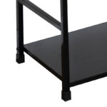 Bookcase Manlo black metal 58.6x23.5x144cm - Image 4