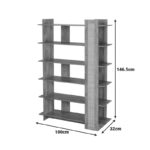Bookcase Oslo sonoma 100x32x146.5cm - Слика 4