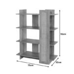 Bookcase Oslo sonoma 75x32x95cm - Слика 4