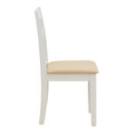Dallan chair rubberwood white 40x47.5x89cm - Image 3