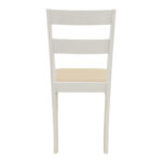 Dallan chair rubberwood white 40x47.5x89cm - Image 6