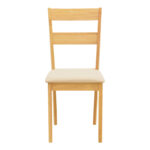 Dallan chair rubberwood in natural color 40x47.5x89cm - Image 4