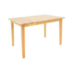 Extendable table Country rubberwood in natural shade 120-150x80x74cm - Image 2