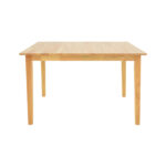 Extendable table Country rubberwood in natural shade 120-150x80x74cm - Image 4