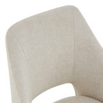 Initiate armchair cream fabric-black metal leg 56x58x85cm - Image 5