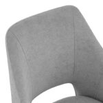Initiate armchair grey fabric-black metal leg 56x58x85cm - Слика 5