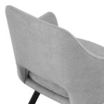 Initiate armchair grey fabric-black metal leg 56x58x85cm - Слика 6