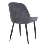 Larissia chair anthracite fabric-black metal leg 53x59x89cm - Image 2