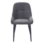 Larissia chair anthracite fabric-black metal leg 53x59x89cm - Image 4