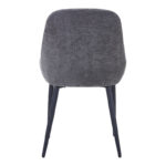 Larissia chair anthracite fabric-black metal leg 53x59x89cm - Image 5
