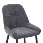 Larissia chair anthracite fabric-black metal leg 53x59x89cm - Image 6