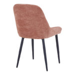 Larissia chair dusty rose fabric-black metal leg 53x59x89cm - Слика 2