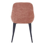Larissia chair dusty rose fabric-black metal leg 53x59x89cm - Слика 5