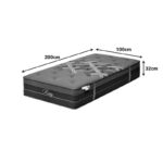 Resty Pakoworld single-sided pocket spring mattress with integrated euro top 32cm 100x200cm - Image 5
