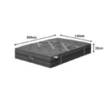 Resty Pakoworld single-sided pocket spring mattress with integrated euro top 32cm 140x200cm - Слика 5