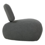 Stonie armchair bouclé fabric anthracite 67x73x67cm - Слика 2