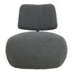 Stonie armchair bouclé fabric anthracite 67x73x67cm - Слика 3