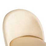 Chair Perch cream velvet - natural color metal leg 50x43x82cm - Image 5