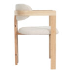Winsor beige teddy fabric-natural color rubberwood 58.5x51x76cm - Image 3