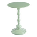Anesor metal side table in mint shade D40x52cm - Image 2