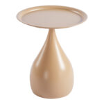 Samino metal side table in cappuccino shade D39x46cm - Слика 2