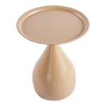 Samino metal side table in cappuccino shade D39x46cm - Слика 3