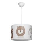 Kids' ceiling luminaire Safari led E27 multicolor PVC D30x20cm