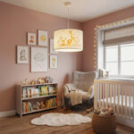 Kids' ceiling luminaire Tots led E27 multicolor PVC D30x20cm - Image 2