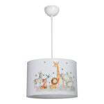 Kids' ceiling luminaire Tots led E27 multicolor PVC D30x20cm