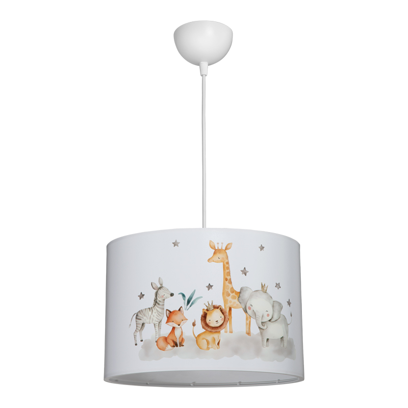 147-000214 Kids' ceiling luminaire Tots led E27 multicolor PVC D30x20cm - Image 1