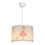Kids' ceiling luminaire Ballerina led E27 multicolor PVC D30x20cm - Image 3