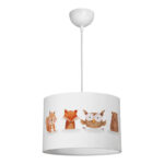 Kids' ceiling luminaire Wooda led E27 multicolor PVC D30x20cm