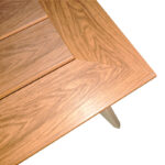 Synergy table aluminum cappuccino-plywood natural color 80x80x74cm - Image 4