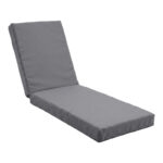 Vertian cushion textilene in dark grey color 58x190x10cm