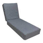 Vertian cushion textilene in dark grey color 58x190x20cm