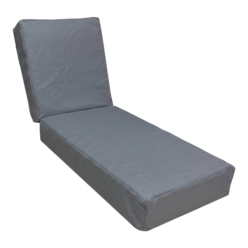 152-000110 Vertian cushion textilene in dark grey color 58x190x20cm - Image 1