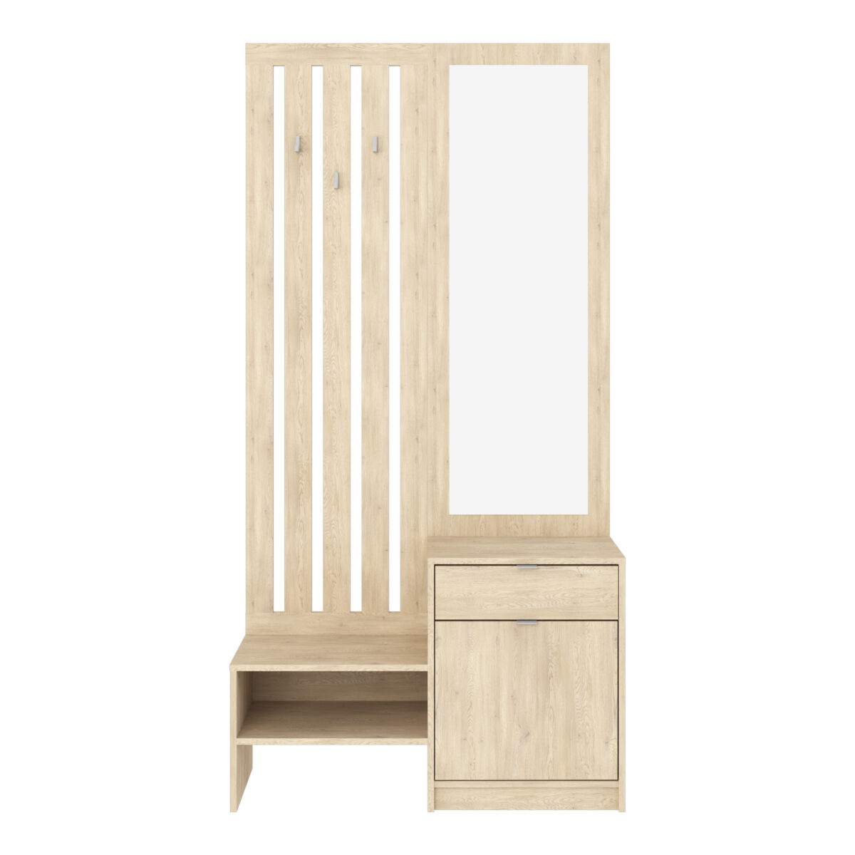 Entrance unit with mirror Citra sonoma 100x34.3x199.5cm - Image 2