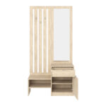 Entrance unit with mirror Citra sonoma 100x34.3x199.5cm - Image 3