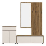 Entrance unit Ansia walnut oak 210x44.7x175cm - Image 3