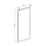 Entrance unit Ansia walnut oak 210x44.7x175cm - Image 6