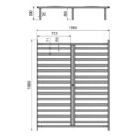 Double bed Lucabel cream 160x200cm - Слика 5
